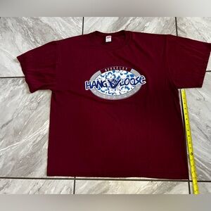 Hang Loose Berkeley California Soffe burgundy Crew Neck T-Shirt 1990s USA